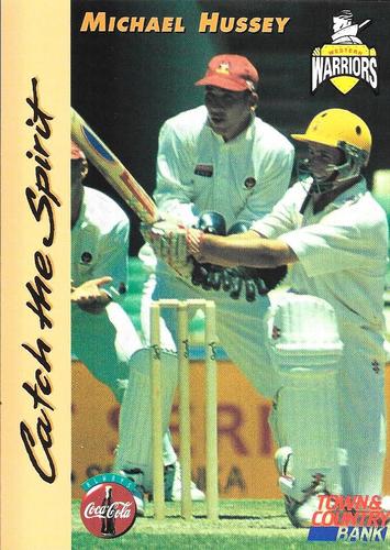 1995-96 Western Warriors Cricket Catch The Spirit #NNO Michael Hussey Front