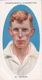 1936 Churchman's Cricketers #9 William Copson Front