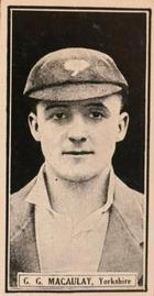 1926 D.C.Thompson The Worlds Best Cricketers (Rover) #21 George Macaulay Front