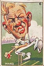 1938 Sweetacres Cricketers Caricatures #6 Frank Ward Front