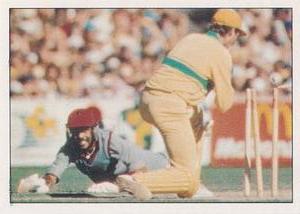 1985 Scanlens Cricket Stickers #76 Jeff Dujon Front