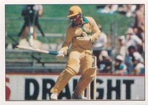 1985 Scanlens Cricket Stickers #84 Allan Border Front