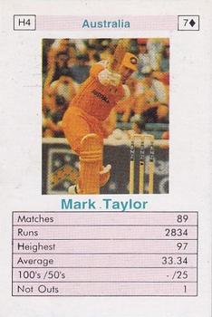 1996 Surana Top Trump ODI Cricket Batsmen #H4 Mark Taylor Front