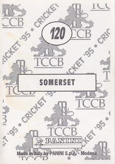1995 Panini Cricket Stickers #120 Somerset Logo Back