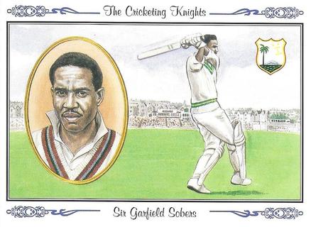 1994 County Print Services The Cricketing Knights #4 Sir Garfield Sobers Front
