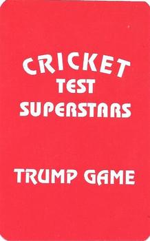 1997 Universal Cricket Test Superstars Trump Game (Batsmen) #NNO Sunil Mandhar Gavaskar Back