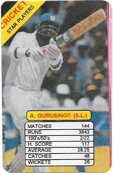 1997 Universal Star Players Of Cricket Trump Game #NNO Asanka Gurusinha Front