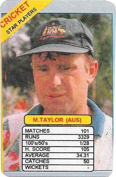 1997 Universal Star Players Of Cricket Trump Game #NNO Mark Taylor Front