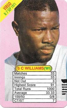 1997 Universal Cricket One Day International Batsmen Trump Game #NNO S.C. Williams Front