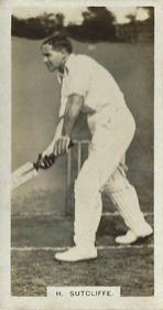 1929 Boys' Magazine Famous Cricketers Series #2 Herbert Sutcliffe Front