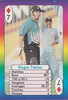 1999 Surana Supertop Trump Game Cricket Series 1 #7♦ Roger Twose Front