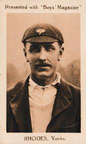 1922 Boys' Magazine Cricketers #NNO Wilfred Rhodes Front
