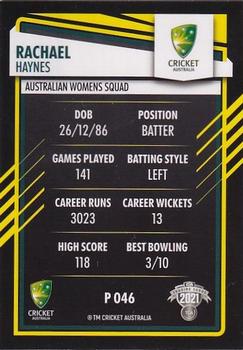 2021-22 TLA Traders Cricket Australia - Silver #P 046 Rachael Haynes Back