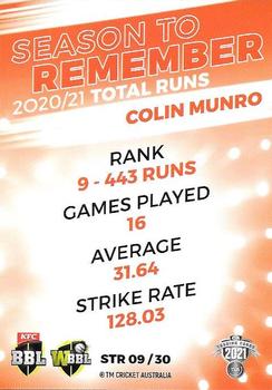 2021-22 TLA Traders Cricket Australia - Season to Remember #STR 09 Colin Munro Back