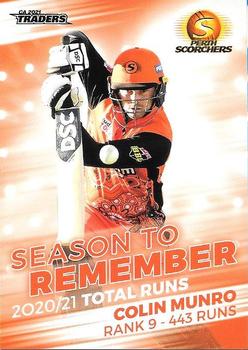 2021-22 TLA Traders Cricket Australia - Season to Remember #STR 09 Colin Munro Front