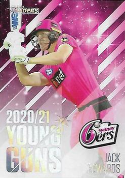 2021-22 TLA Traders Cricket Australia - Young Guns White #YG 15 Jack Edwards Front