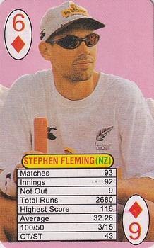 1999 Universal One Day International Batting  #6♦ Stephen Fleming Front