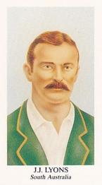 1989 County Print Services Australian Test Cricketers 1876-1896 #18 John Lyons Front