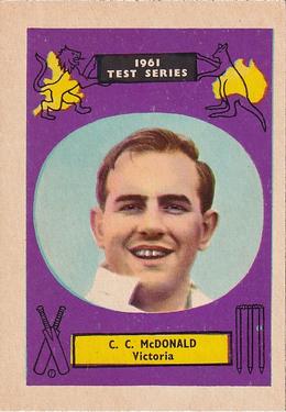 1961 A&BC Cricket 1961 Test Series (Large Border) #43 Colin McDonald Front
