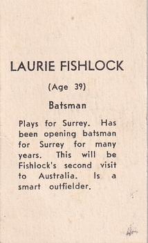 1946-47 Coles Cricketers (Frameless) #NNO Laurie Fishlock Back