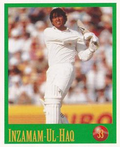 1996-97 Select Stickers - Sample Stickers #33 Inzamam-ul-Haq Front