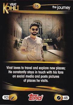 2019 Topps Virat Kohli: The Journey #76 Travel Front