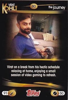 2019 Topps Virat Kohli: The Journey #80 Break Front