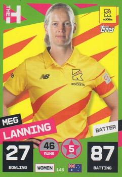 2022 Topps Cricket Attax The Hundred #145 Meg Lanning Front