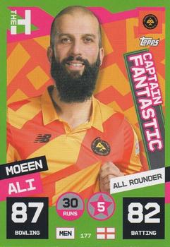 2022 Topps Cricket Attax The Hundred #177 Moeen Ali Front