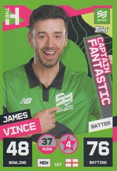 2022 Topps Cricket Attax The Hundred #187 James Vince Front