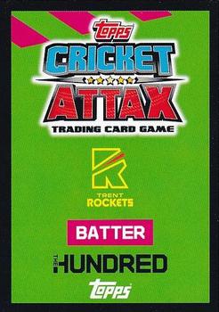 2022 Topps Cricket Attax The Hundred #314 Alex Hales Back