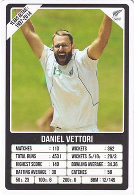 2021 Aamango Legends Of Test Cricket Trump Game #NNO Daniel Vettori Front