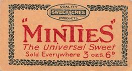 1926 Sweetacres Minties Cricketers #NNO Johnny Douglas Back