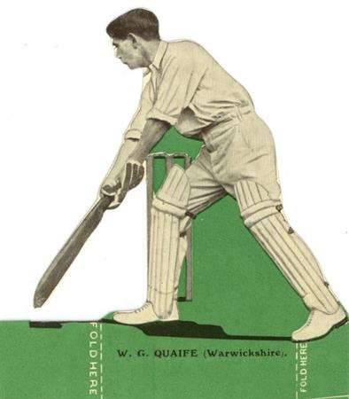 1925 The Magnet Periodical Cricketers #12 William Quaife Front