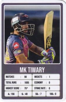 2020 Aamango IPL Cricket Trump Cards #NNO Manoj Tiwary Front