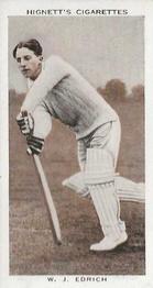 1938 Hignett Tobacco Prominent Cricketers #7 Bill Edrich Front