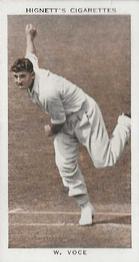 1938 Hignett Tobacco Prominent Cricketers #31 Bill Voce Front