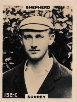 1923-25 Godfrey Phillips Cricketers #152 Tom Shepherd Front