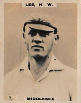 1923-25 Godfrey Phillips Cricketers #77 Harry Lee Front