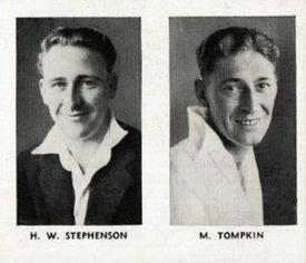 1956 D.C.Thomson The World's Best Cricketers (Rover) Paired #15-18 Harold Stephenson / Maurice Tompkin Front