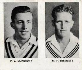 1956 D.C.Thomson The World's Best Cricketers (Wizard) Paired #3-6 Peter Sainsbury / Maurice Tremlett Front