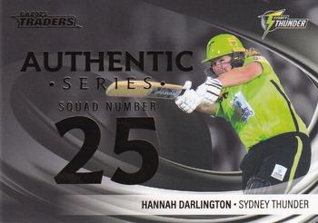 2023-24 TLA Traders Cricket Australia Luxe - Authentic Foil Number #AN 10 Hannah Darlington Front