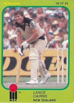 1981 Scanlens Cricket #38 Lance Cairns Front