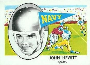 1961 Nu-Cards Football Stars #106 John Hewitt Front