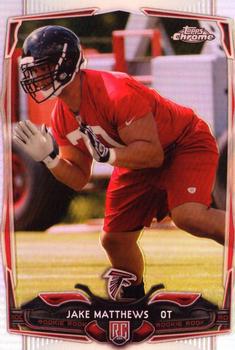 2014 Topps Chrome - Refractor #199 Jake Matthews Front