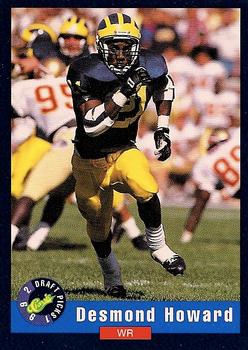 1992 Classic Draft Picks #1 Desmond Howard  Front