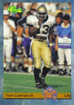 1993 Classic #67 Tom Carter  Front