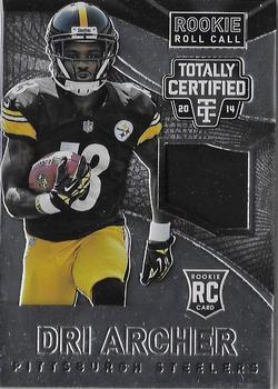2014 Panini Totally Certified - Rookie Roll Call Jerseys #RRC-DA Dri Archer Front