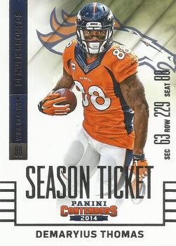 2014 Panini Contenders #16 Demaryius Thomas Front