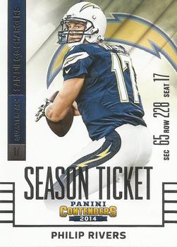 2014 Panini Contenders #28 Philip Rivers Front